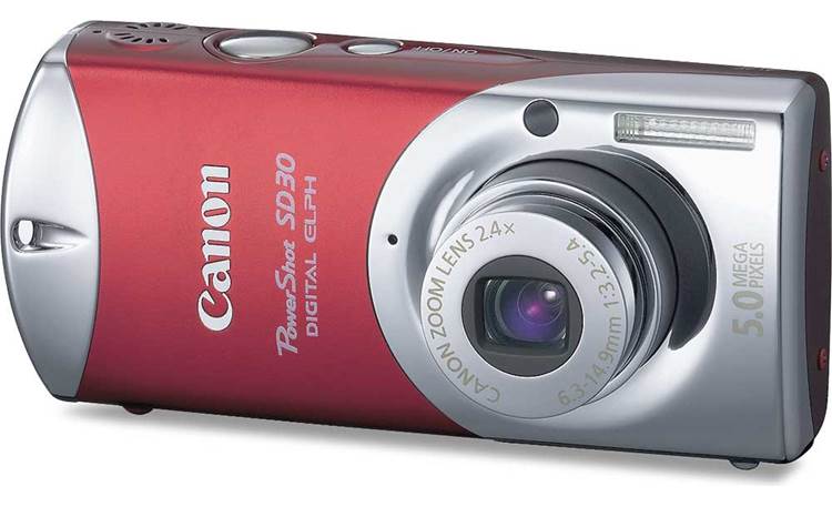 Canon PowerShot SD30 (Red) 5-megapixel digital camera (Red) at