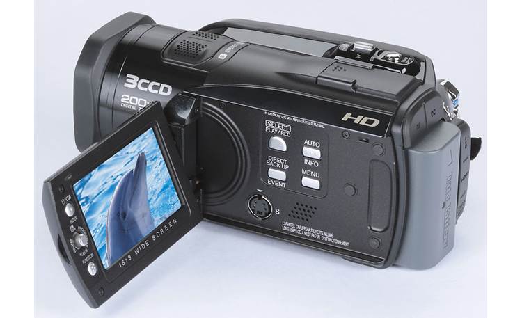 JVC GZ-HD3 60GB high-definition hard drive camcorder at Crutchfield