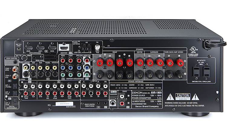 Denon AVR-1909 Home theater receiver with HDMI switching and video