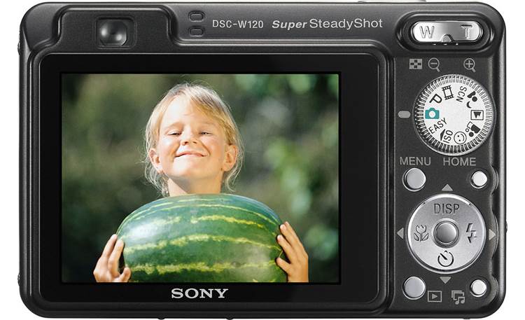 Sony Cyber-shot DSC-W120 (Black) 7.2-megapixel digital camera with