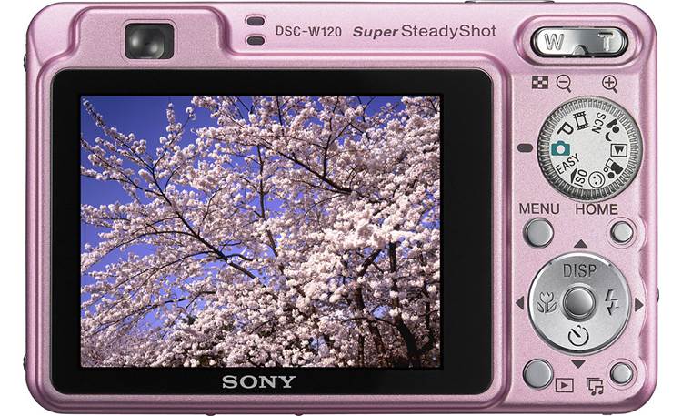 Sony Cyber-shot DSC-W120 (Pink) 7.2-megapixel digital camera with