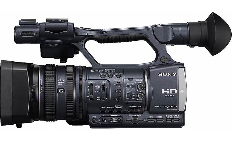Sony HDR-AX2000 Handycam® Professional HD camcorder at Crutchfield