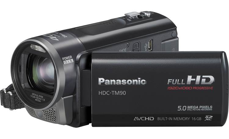 Panasonic HDC-TM90 HD camcorder with 16GB flash memory, 3D-ready