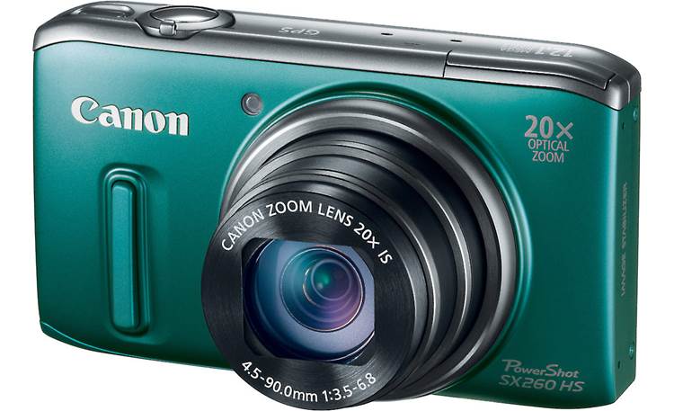 Canon PowerShot SX260 HS (Green) 12.1-megapixel digital camera 20X