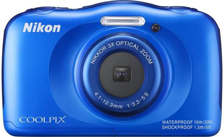 Nikon Coolpix S33 (Blue) 13.2-megapixel waterproof/shockproof