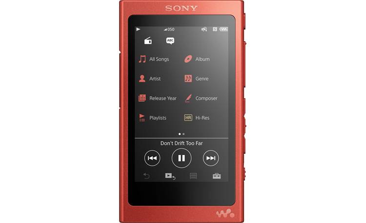 Sony NW-A35 Walkman® (Cinnabar Red) High-resolution portable