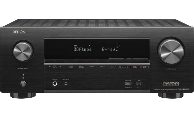 Denon AVR-X2600H (2019 model) 7.2-channel home theater receiver