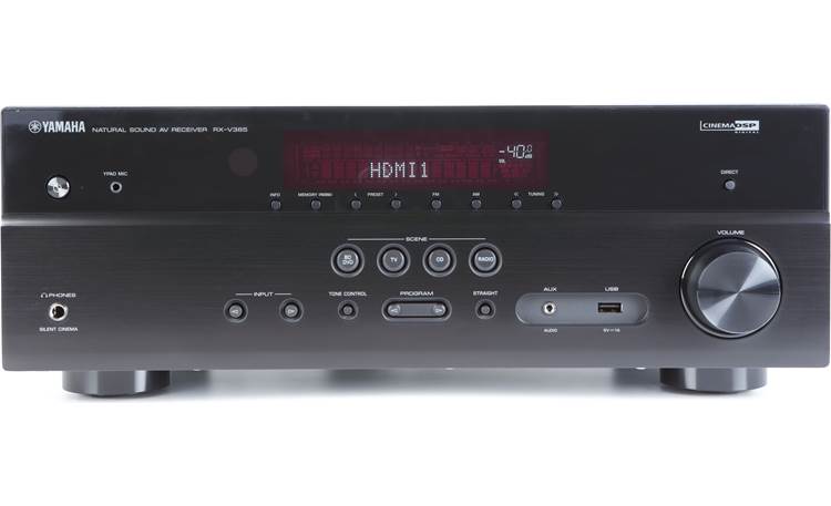 Yamaha RX-V385 5.1-channel home theater receiver with Bluetooth