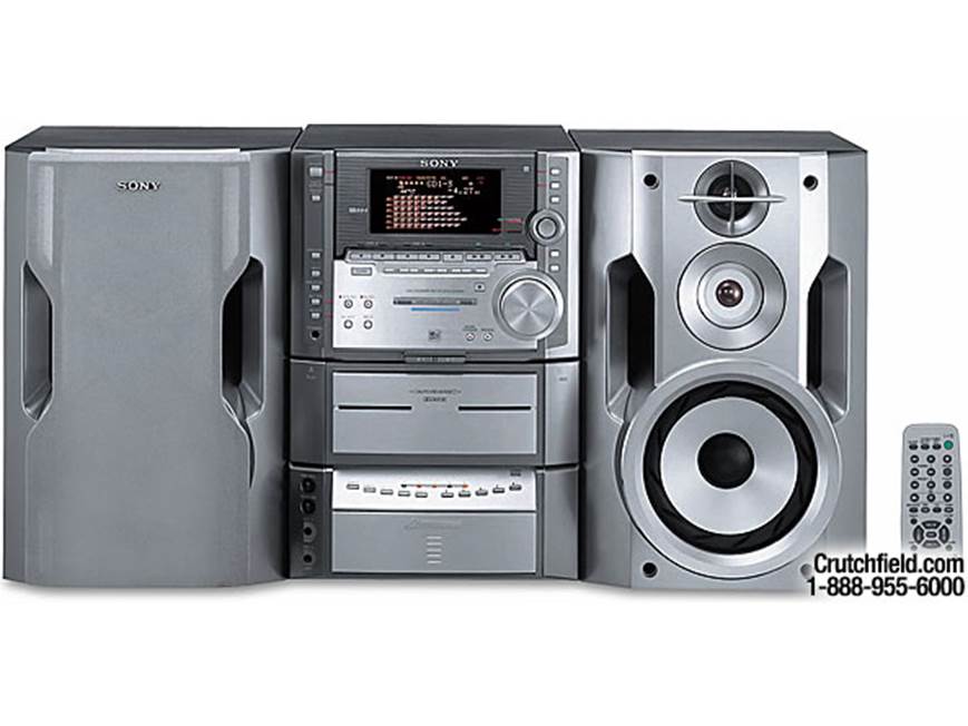 Sony DHC-ZX50MD Shelf system with MiniDisc, 5-CD changer, dual