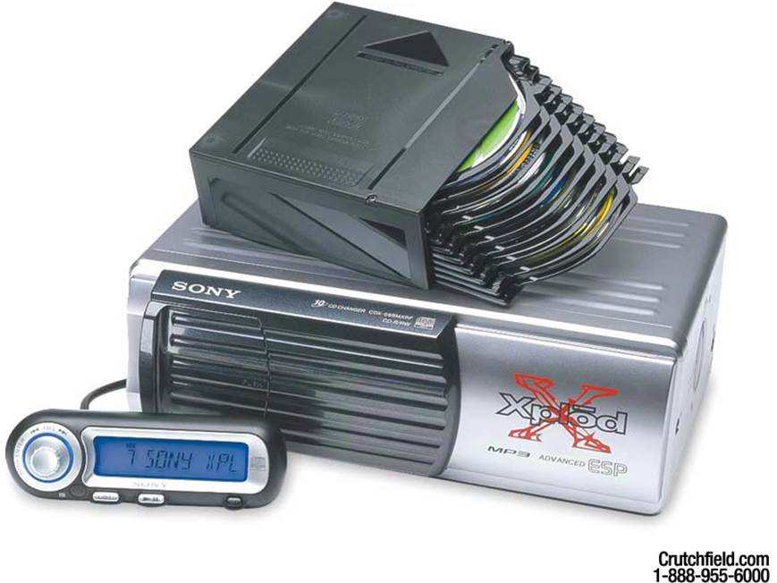 Sony CDX-565MXRF 10-disc Add-on CD/MP3 Changer at Crutchfield