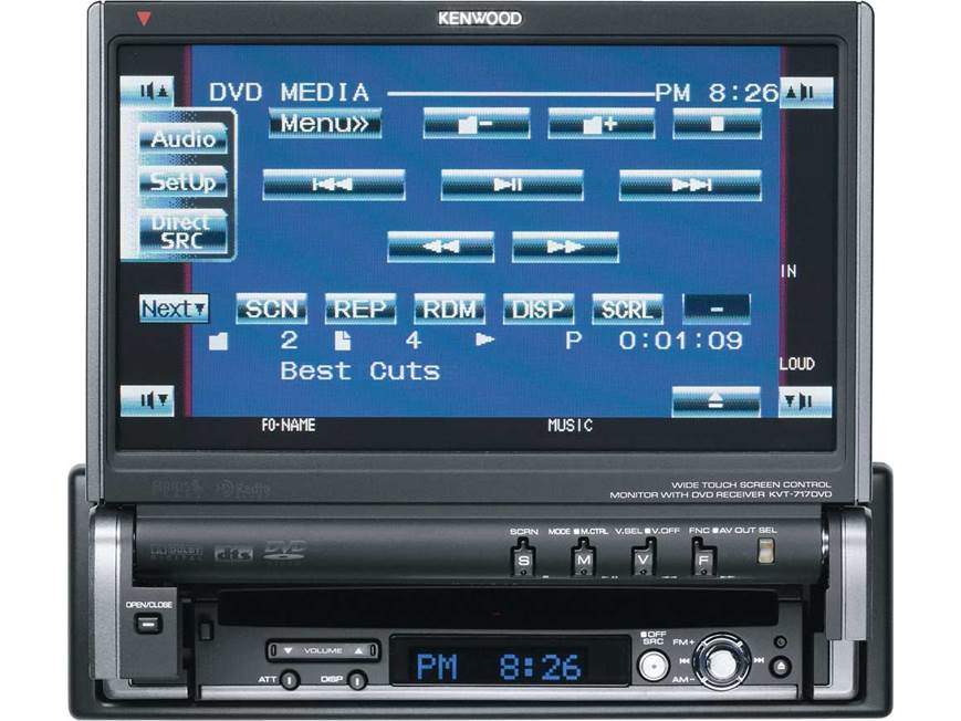Kenwood Excelon KVT-717DVD DVD/CD player with 7