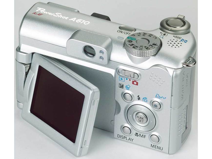 Canon PowerShot A610 5-megapixel digital camera at Crutchfield