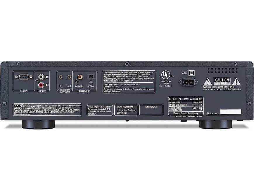 Denon DCM-390 5-disc CD changer at Crutchfield