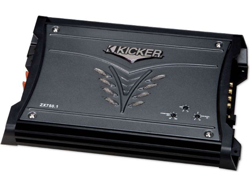Kicker 08ZX750.1 Mono subwoofer amplifier 750 watts RMS x 1 at 2