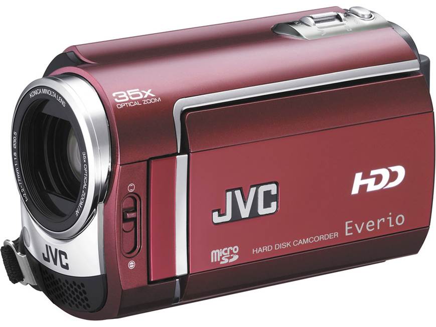 JVC GZ-MG330 (Ruby Red) 30GB hard drive/microSD™ card camcorder