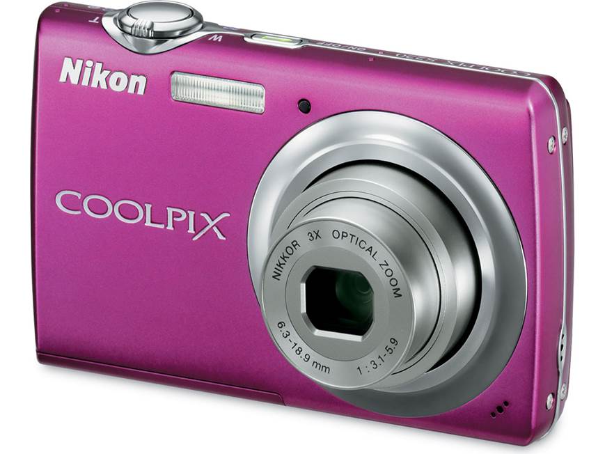 Nikon Coolpix S220 (Magenta) 10-megapixel digital camera with 3X