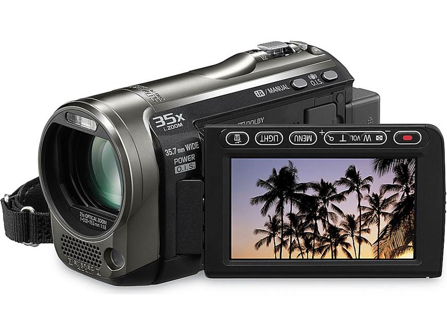 Panasonic HDC-TM55 HD camcorder with 25X optical zoom and 8GB
