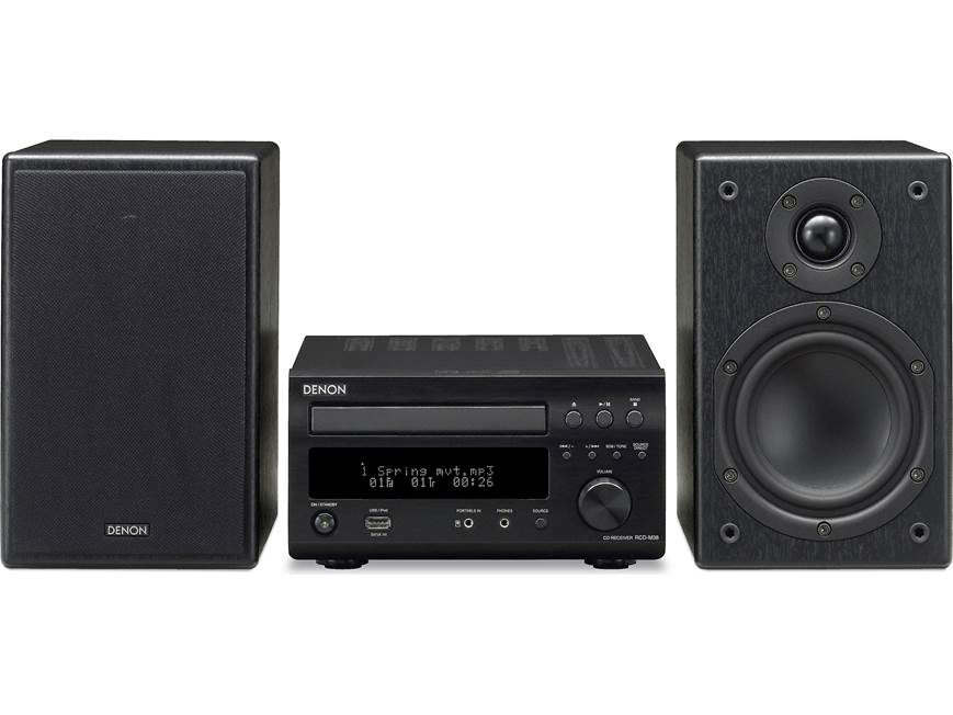 Denon D-M38 CD/AM/FM micro desktop stereo system at Crutchfield