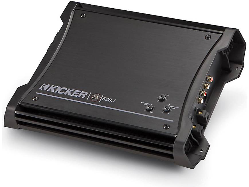 Kicker 10ZX500.1 Mono subwoofer amplifier — 500 watts RMS x 1 at 2