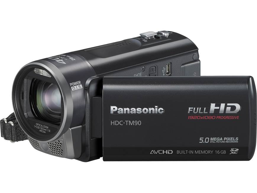Panasonic HDC-TM90 HD camcorder with 16GB flash memory, 3D-ready