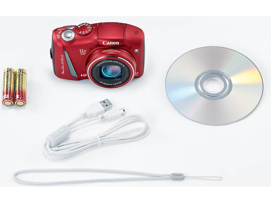 Canon PowerShot SX150 IS (Red) 14.1-megapixel digital camera 12X