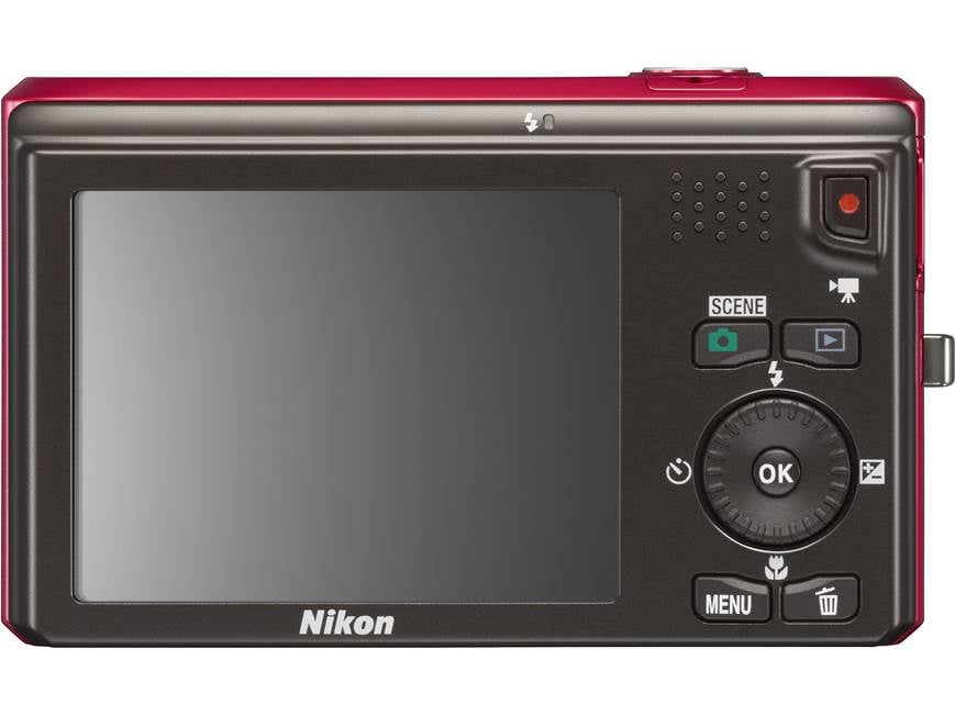 Nikon Coolpix S6300 (Red) 16-megapixel digital camera with 10X