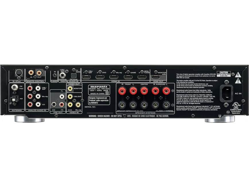 Marantz NR1403 5.1-channel home theater receiver at Crutchfield