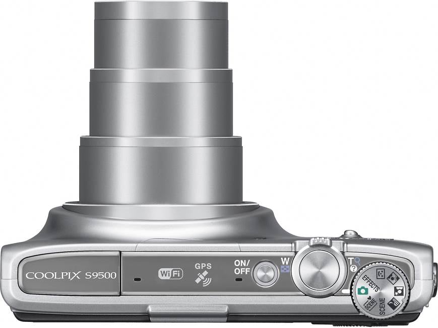 Nikon Coolpix S9500 (Silver) 18.1-megapixel digital camera with