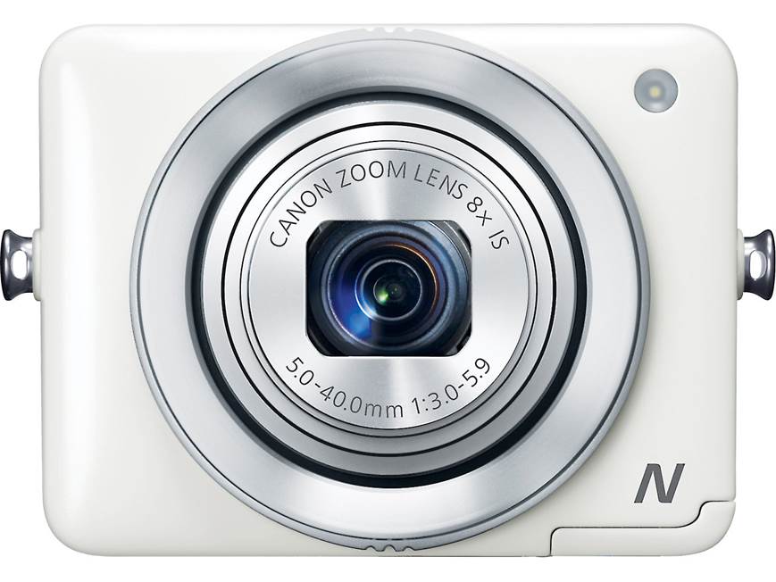 Canon PowerShot N (White) 12-megapixel digital camera with 8X