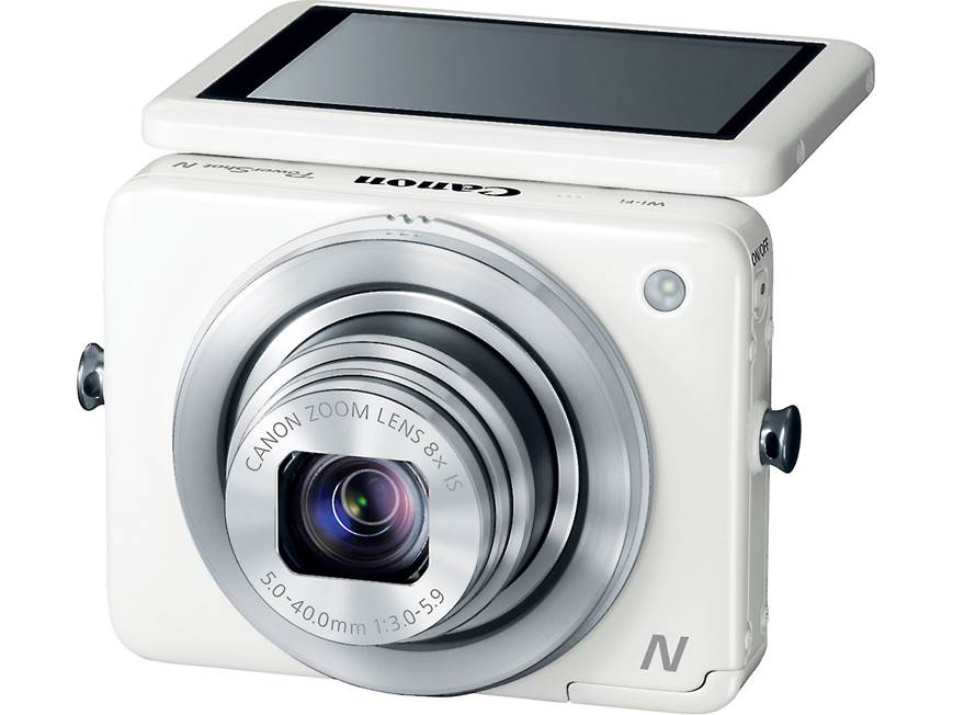 Canon PowerShot N (White) 12-megapixel digital camera with 8X