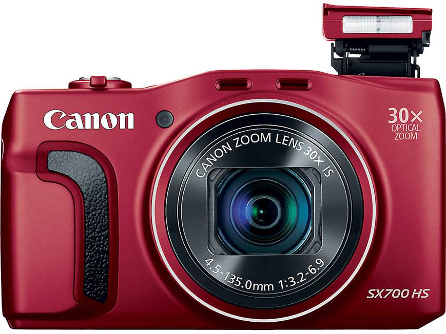 Canon PowerShot SX700 HS (Red) 16.1-megapixel digital camera with