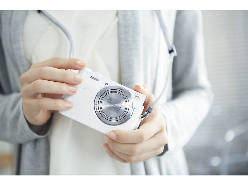 Sony Cyber-shot® DSC-WX350 (White) 18-megapixel digital camera