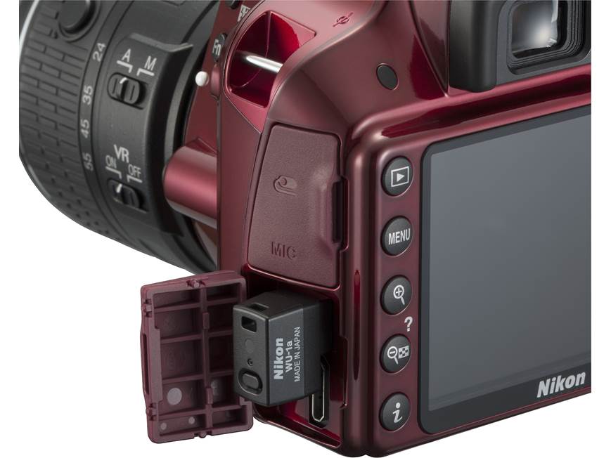 Nikon D3300 Kit (Red) 24-megapixel DSLR w/18-55mm DX VR II lens