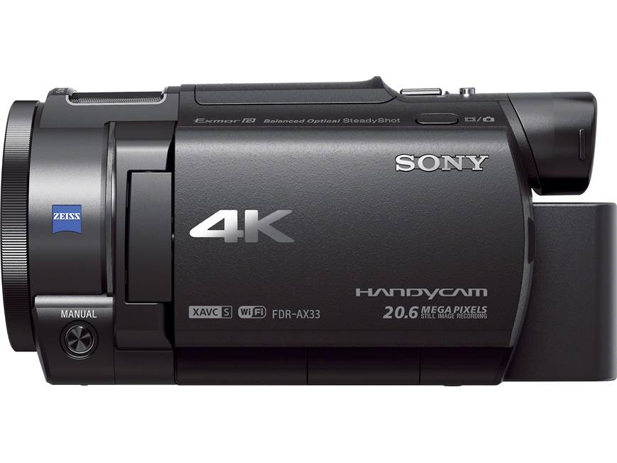 Sony Handycam® FDR-AX33 4K Ultra HD camcorder with Wi-Fi® and 10X