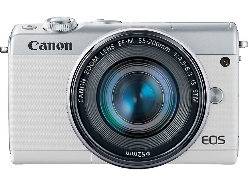 Canon EOS M100 Two Lens Kit (White) 24.2-megapixel mirrorless
