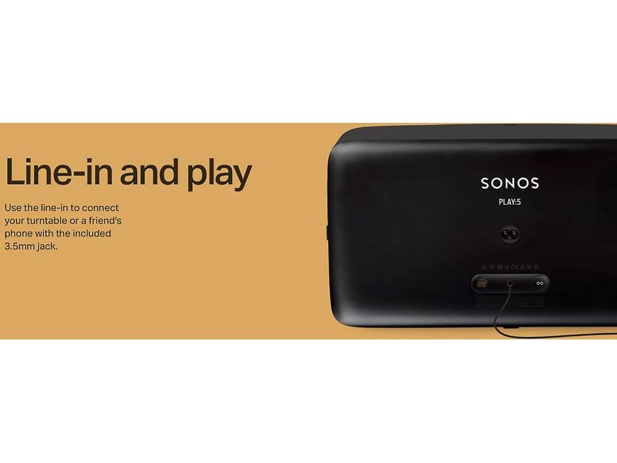 Sonos Play:5 (Black) Wireless streaming music speaker with Apple