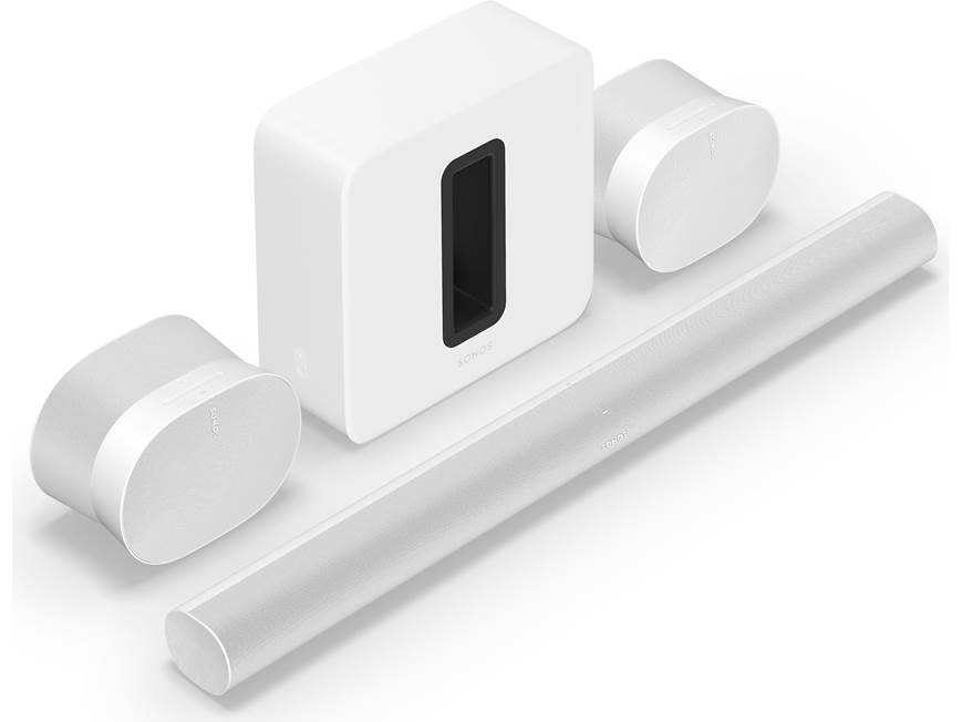 Sonos Arc 7.1.4 Home Theater Bundle (White) Includes Sonos Arc