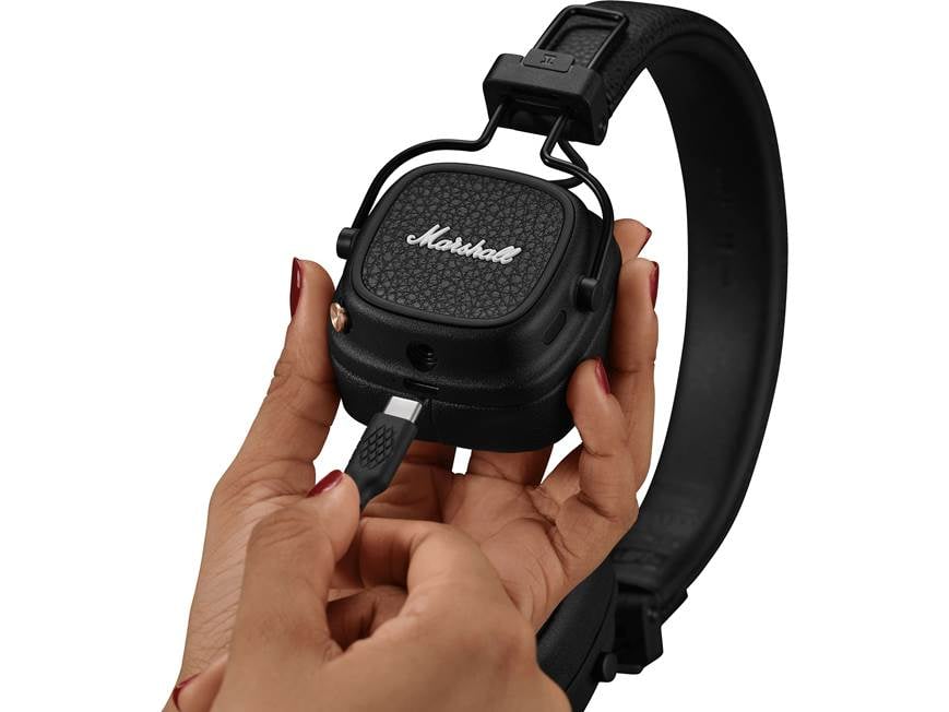 Marshall Major V (Black) Wireless on-ear Bluetooth® headphones
