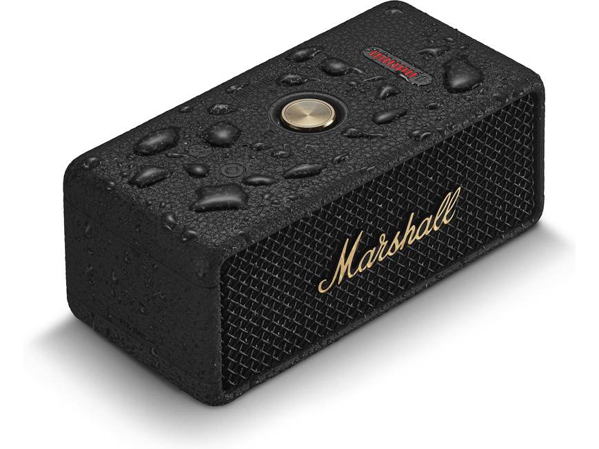 Marshall Emberton III (Black and Brass) Waterproof portable