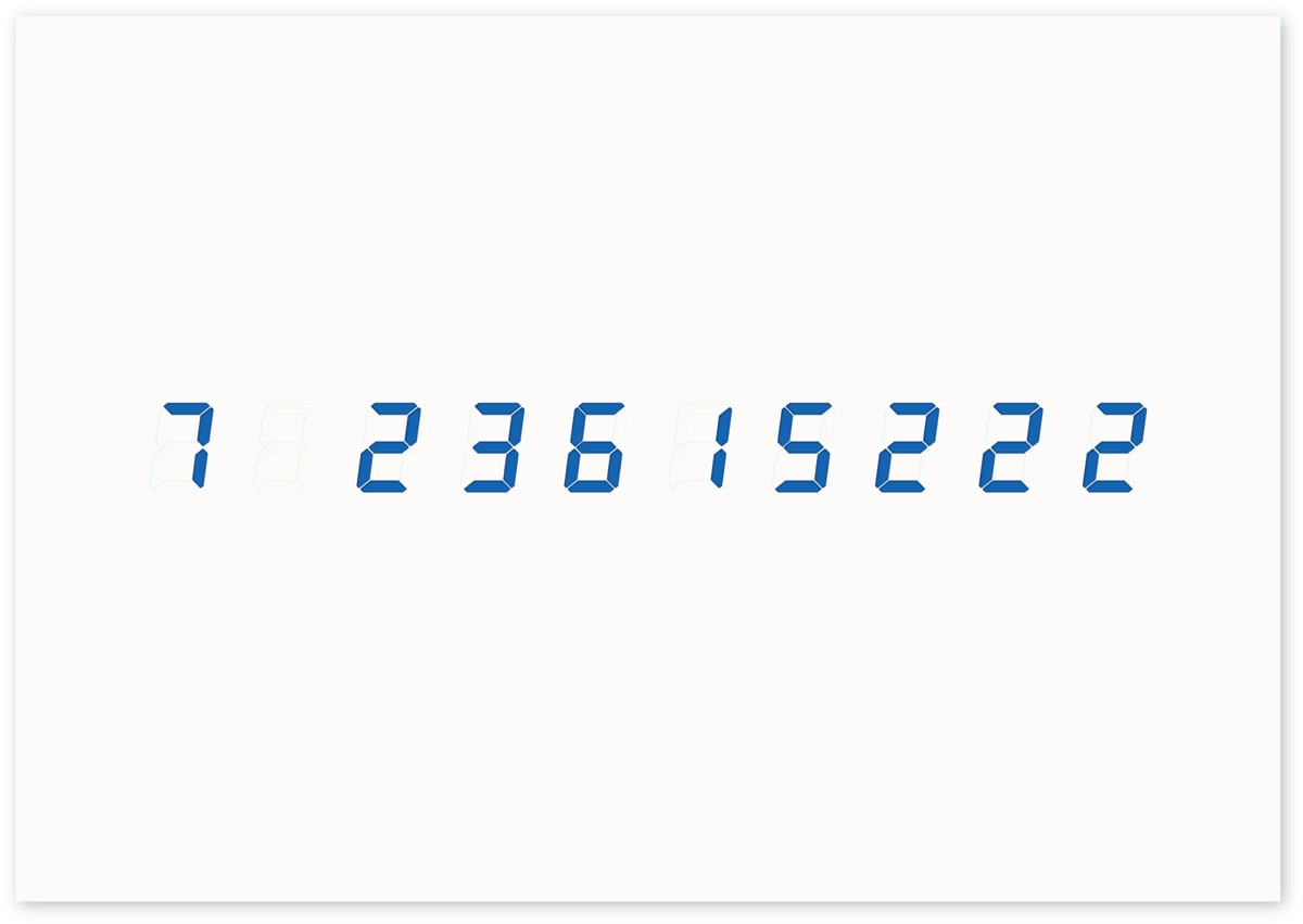 宮島達男 「To Sea of Time - TOHOKU」 （Akio Nagasawa Gallery Ginza
