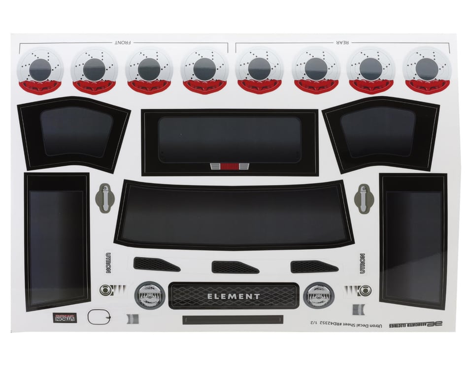 Element RC Enduro SE Utron Pre-Painted Body Set (Grey) [ASC42350