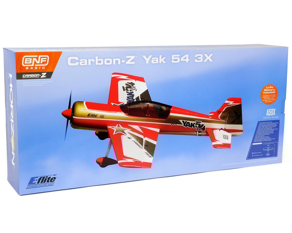 E-flite Carbon-Z Yak 54 3X Bind-N-Fly Basic Electric Airplane