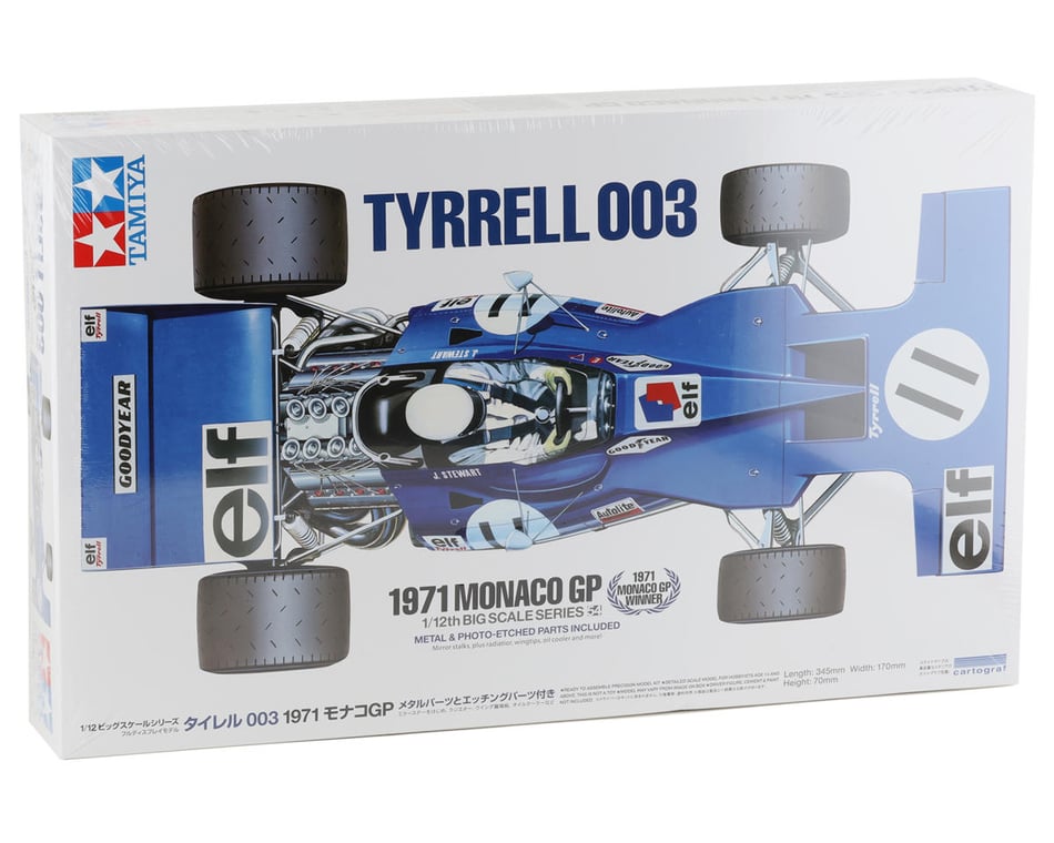 Tamiya 1/12 Tyrrell 003 1971 Monaco GP Model Kit [TAM12054