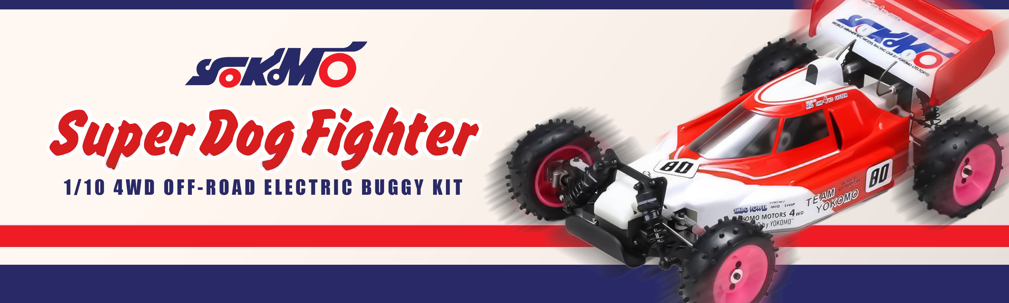 Yokomo 870C Super Dog Fighter 1/10 4WD Off-Road Electric Buggy Kit