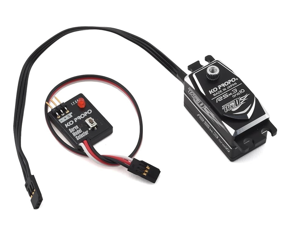 KO Propo RSx3-one10 Ver.D Low Profile High Speed Servo w/Servo