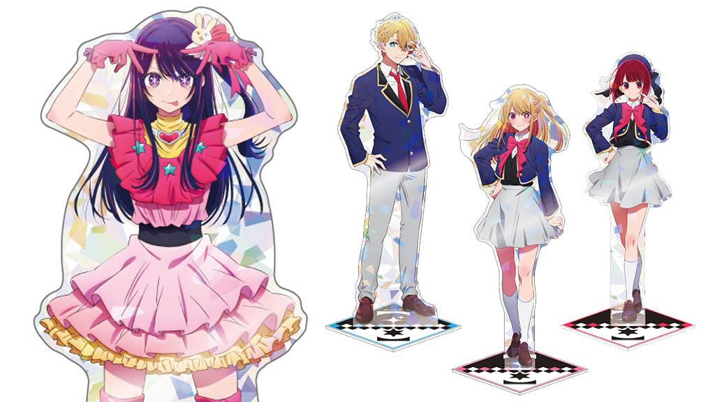 推しの子】全高17センチ！ ホロでキラキラの大型アクスタで6人集合