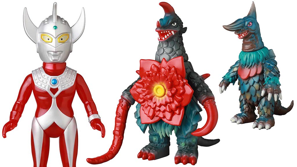 ウルトラマンタロウ初期の姿を第1話怪獣と共にレトロソフビ化