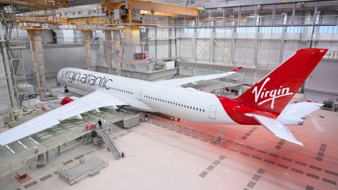 Virgin Atlantic's First Painted Airbus A350-1000XWB Unveiled