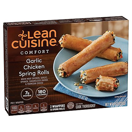 Lean Cuisine Craveables Entree Garlic Chicken Spring Rolls - 8 Oz
