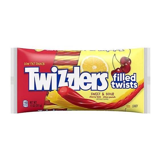 Twizzlers Filled Twists Cherry Kick And Citrus Punch Licorice